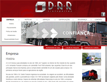 Tablet Screenshot of dartransportes.com.br